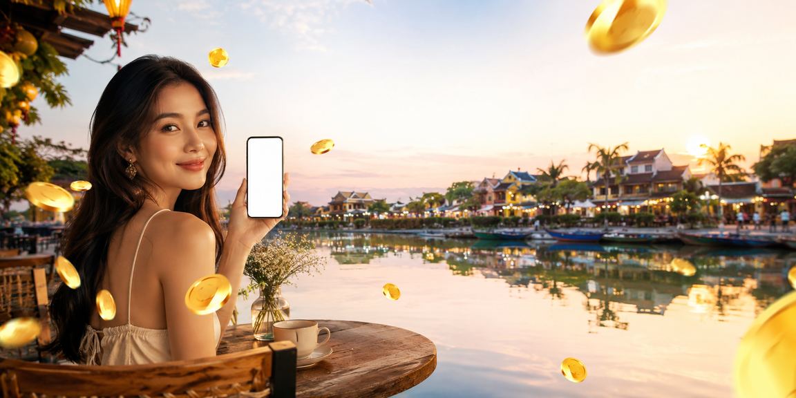 Đăng ký tài khoản và nhận thưởng tại Hội An – không khí cà phê buổi sáng