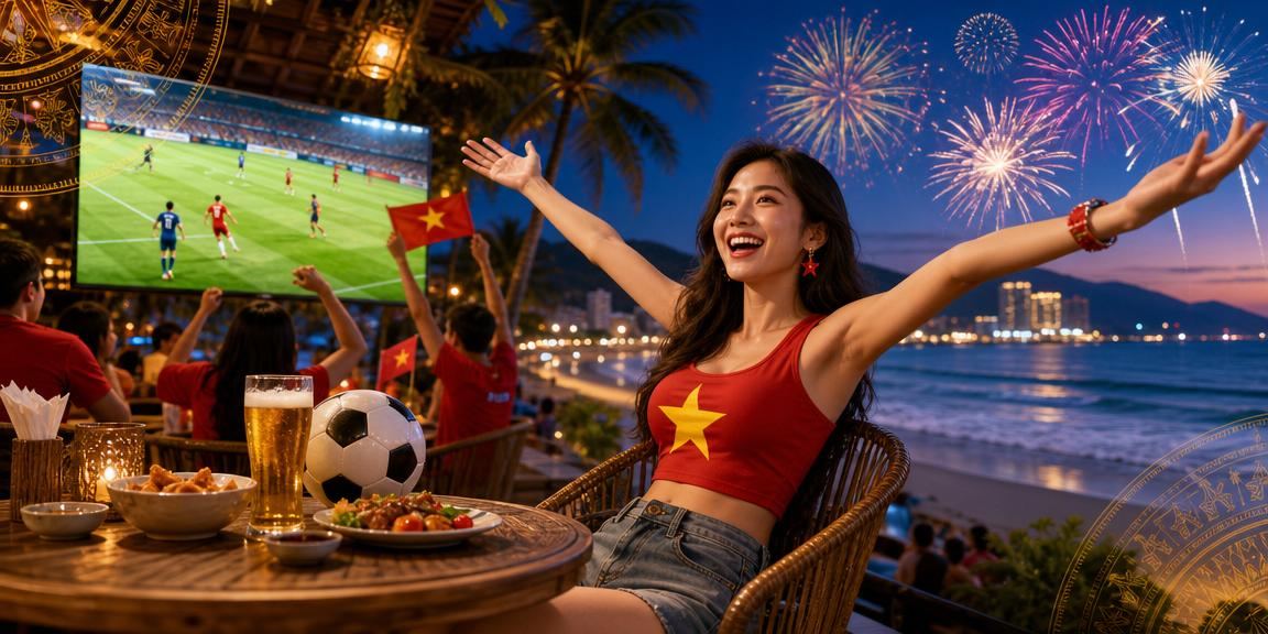 Người dùng Nha Trang sử dụng ứng dụng casino trên điện thoại trong quán cà phê
